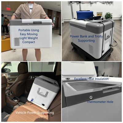 25L Capacity Portable Medical Blood Bank Vaccine Refrigerator And Freezer for ALL Climates