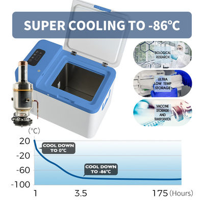 Advanced -86C -122.8F Ultra Low Temperature Freezer with Free Piston Stirling Cooler