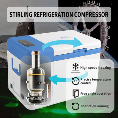 Advanced -86C -122.8F Ultra Low Temperature Freezer with Free Piston Stirling Cooler