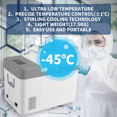 Easy Transport Lab Refrigerator with ±1C Temperature Control and Under Table Freezer