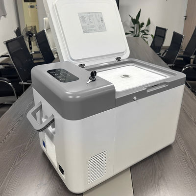 Upright 25l Capacity He Refrigerant Portable Freezer for Hospital Vaccine Storage
