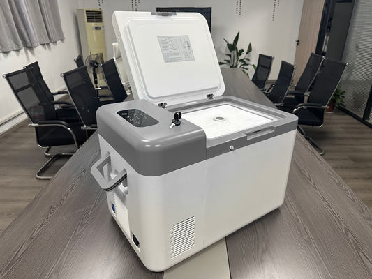 Refport 25L 12V/24V DC 110-240V AC Stirling Cooler -45C Ultra Low Temperature Freezer
