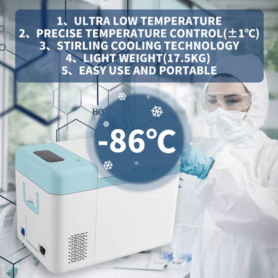 Stirling Cooler Laboratory Refrigerator Freezer 40 To -80 Degree Ultra Low Medical Freezer